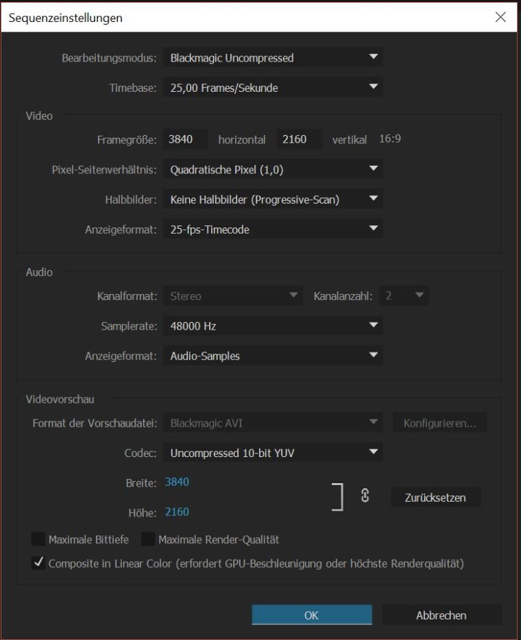 Footage_sequence_settings